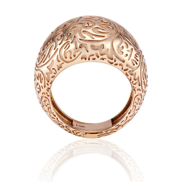 Larkspur & Hawk Illustrated Arbor Bombay Ring (14k Gold)