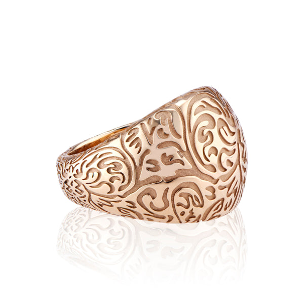 larkspur & hawk Illustrated Arbor Bombay Ring (14k Gold)