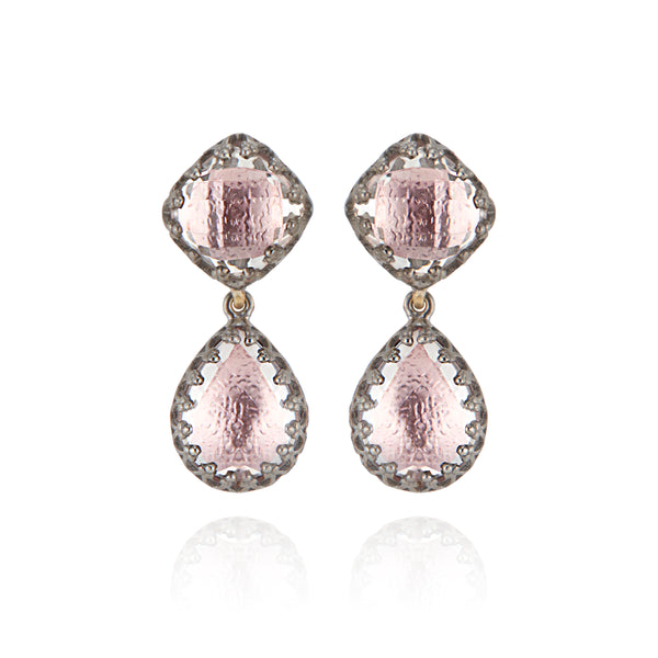 larkspur & hawk Jane Small Day Night Earrings (Black Rhodium or Yellow Gold Wash)