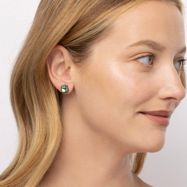 Larkspur & Hawk Jane Small Post Earrings (Black Rhodium Or Yellow Gold Wash)