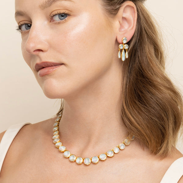 Larkspur & Hawk L&H Bride Girandole Post Earrings (White Rhodium Or Yellow Gold Wash)