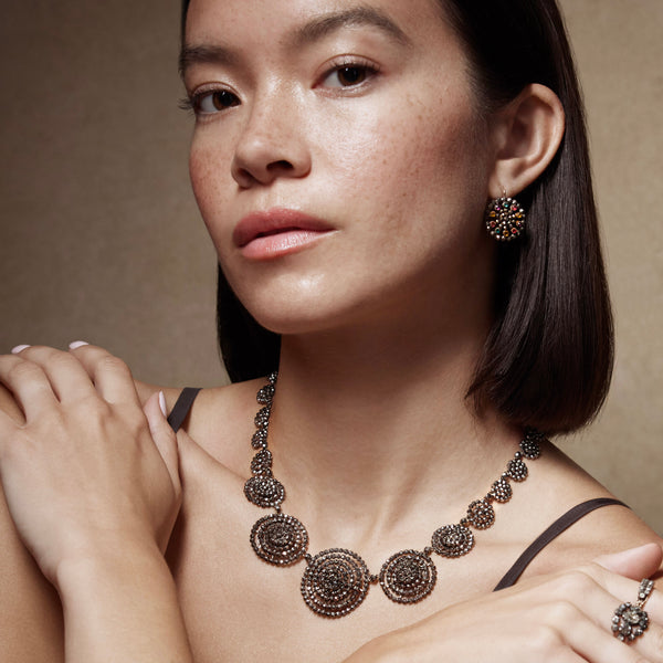 Larkspur & Hawk Antique Cut Steel Rivière Ca 1830