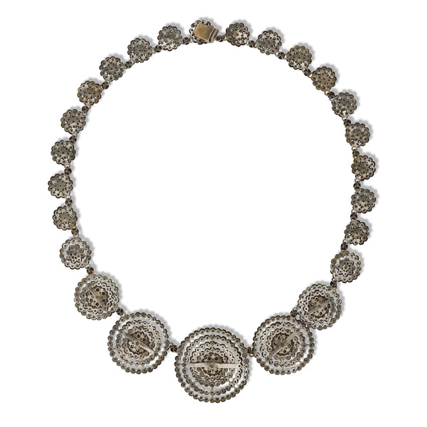 Larkspur & Hawk Antique Cut Steel Rivière Ca 1830