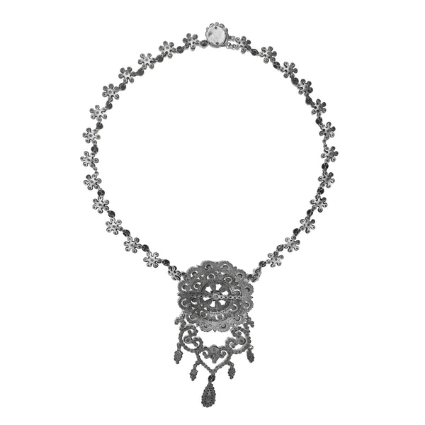 Larkspur & Hawk Antique Festoon Necklace Ca 1840