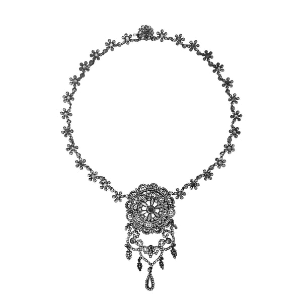 larkspur & hawk Antique Festoon Necklace ca 1840