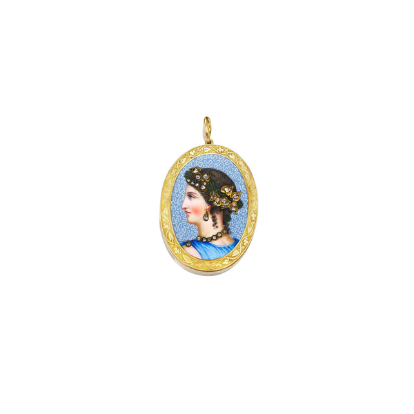 larkspur & hawk Antique Grecian Locket ca 1840 larkspur & hawk Antique Grecian Locket ca 1840
