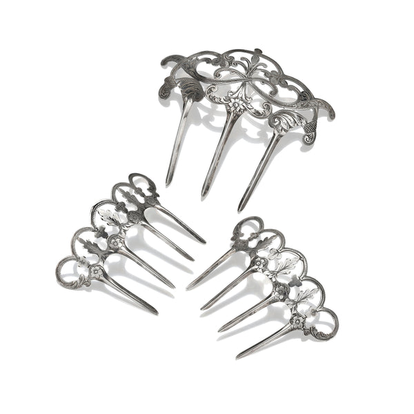 larkspur & hawk Antique Hair Combs ca 1880 larkspur & hawk Antique Hair Combs ca 1880