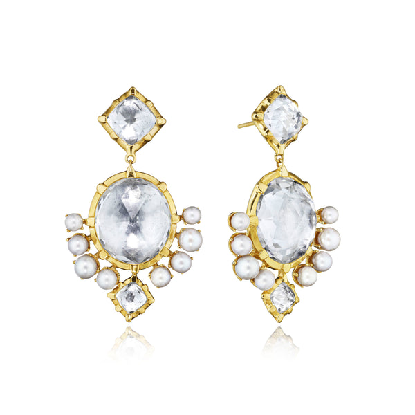 larkspur & hawk Bella Compass Earrings (14k Gold)