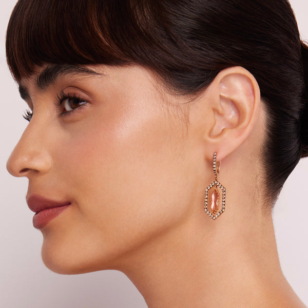 Larkspur & Hawk Caprice Floating Hex Earrings