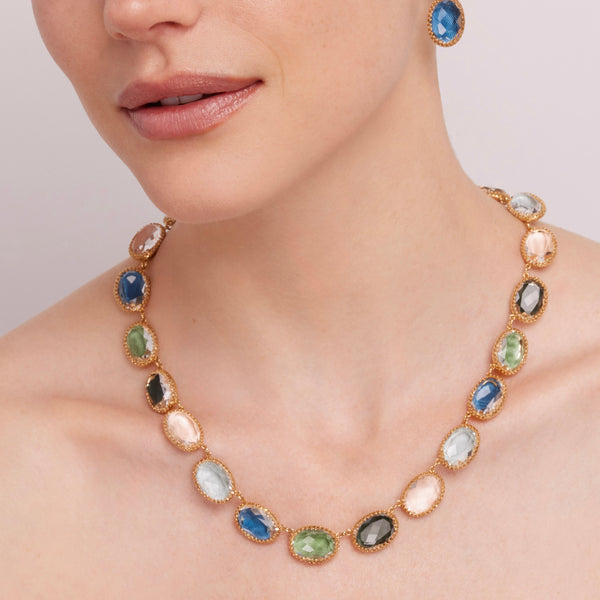 Larkspur & Hawk Moiré Lily Rivière (Yellow Gold Wash)