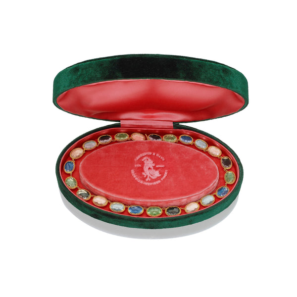 Larkspur & Hawk Moiré Lily Rivière (Yellow Gold Wash)