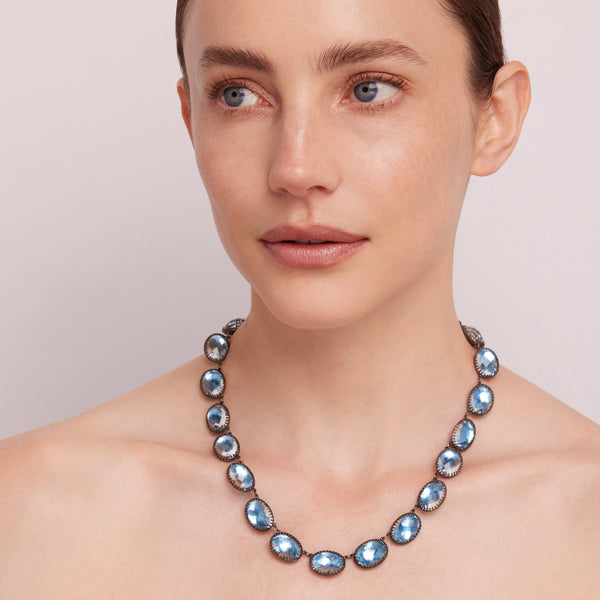 Larkspur & Hawk Lily Rivière (Black Rhodium Yellow Or Rose Gold Wash)