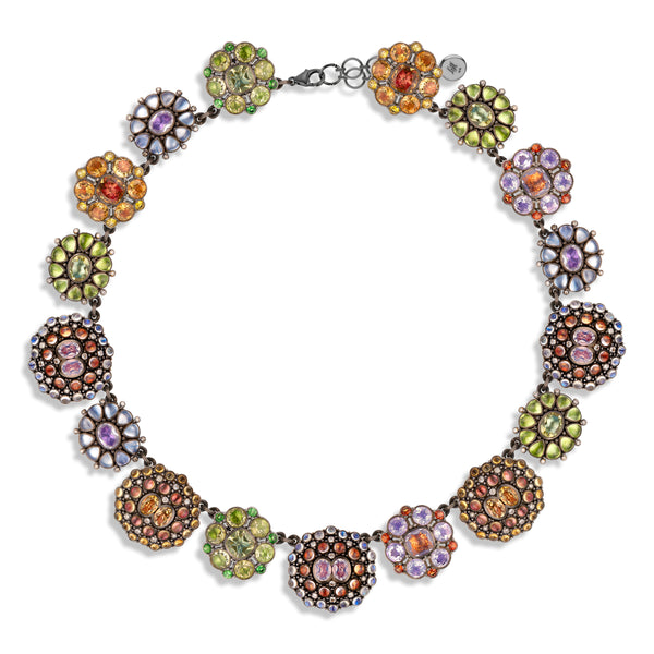 larkspur & hawk Luzia Royal Cluster Rivière (Black Rhodium Wash)