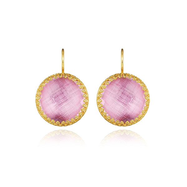 larkspur & hawk Olivia Button Earrings (Black Rhodium Yellow or Rose Gold Wash)