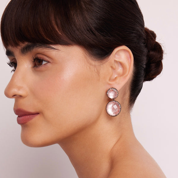 Larkspur & Hawk Olivia Large Day Night Earrings (Black Rhodium Or Yellow Gold Wash)