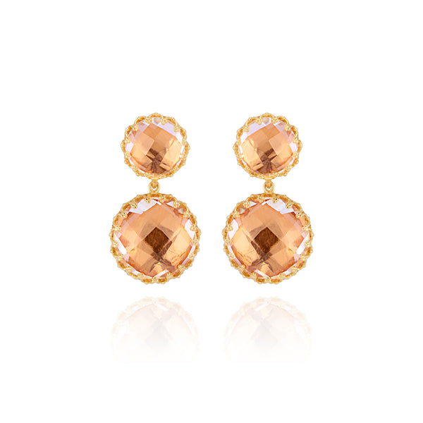 larkspur & hawk Olivia Small Day Night Earrings (Black Rhodium or Yellow Gold Wash)