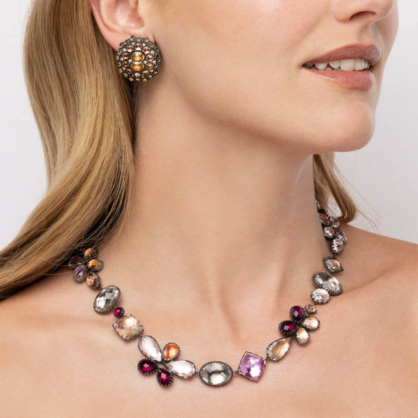 Larkspur & Hawk Sadie Cluster Rivière (Black Rhodium Wash)