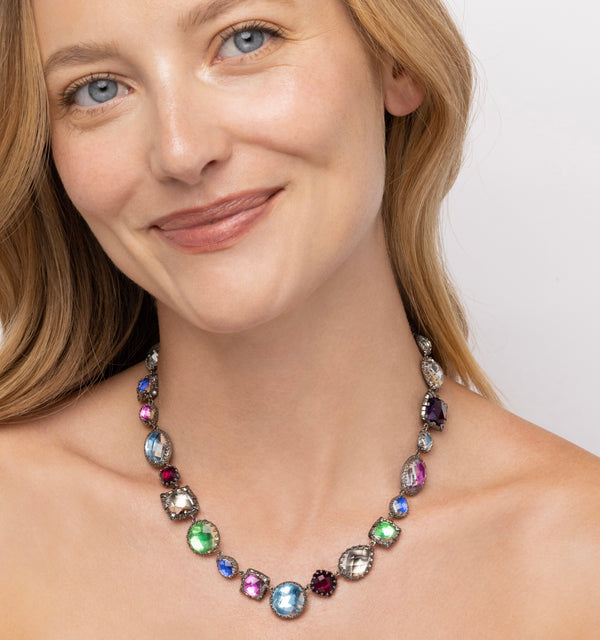 Larkspur & Hawk Sadie Large Rivière (Black Rhodium Or Yellow Gold Wash)