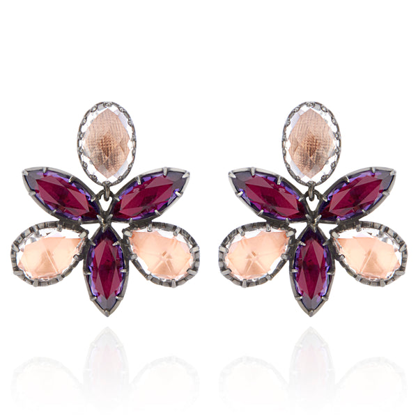 larkspur & hawk Sadie Orchid Earrings (Black Rhodium or Rose Gold Wash)