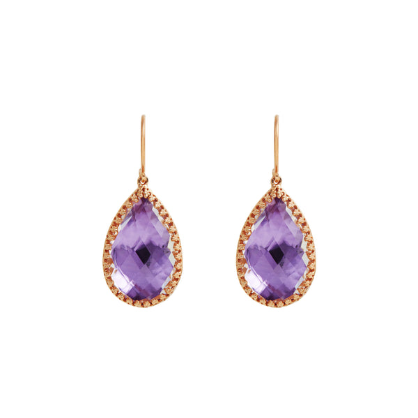 larkspur & hawk Sophia 1-Drop Earrings (Black Rhodium Yellow or Rose Gold Wash)
