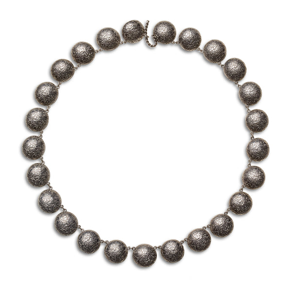 Larkspur & Hawk Tapestry Olivia Button Rivière (Black Rhodium Wash)