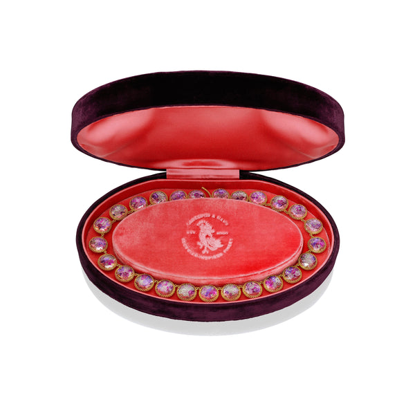 Larkspur & Hawk Tapestry Olivia Button Rivière (Yellow Gold Wash)