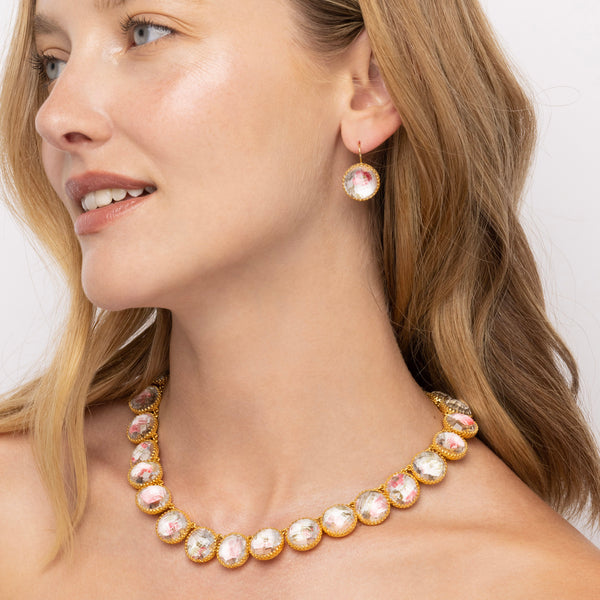 Larkspur & Hawk The Ribbon Collection Olivia Button Rivière (White Rhodium Or Yellow Gold Wash)