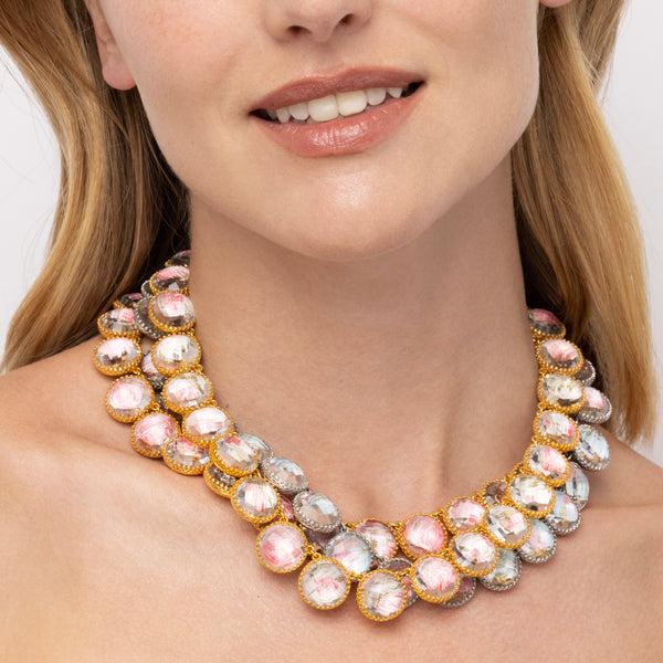 Larkspur & Hawk The Ribbon Collection Olivia Button Rivière (White Rhodium Or Yellow Gold Wash)