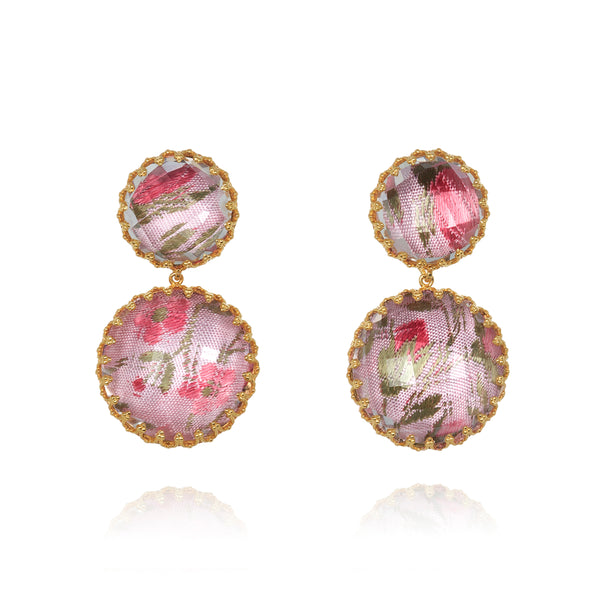 Larkspur & Hawk The Ribbon Collection Olivia Large Day Night Earrings (White Rhodium Or Yellow Gold Wash)