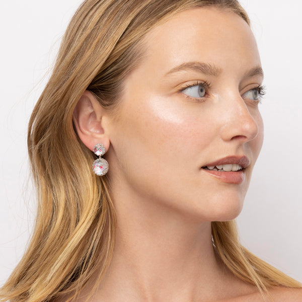 Larkspur & Hawk The Ribbon Collection Olivia Small Day Night Earrings (White Rhodium Or Yellow Gold Wash)