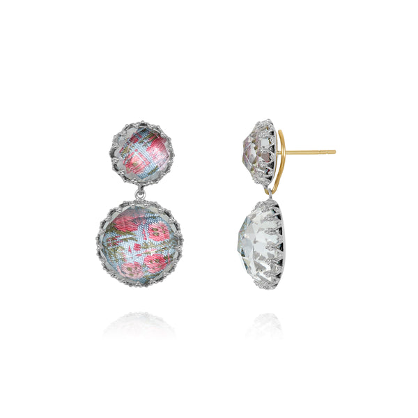 Larkspur & Hawk The Ribbon Collection Olivia Small Day Night Earrings (White Rhodium Or Yellow Gold Wash)