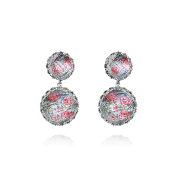 larkspur & hawk The Ribbon Collection Olivia Small Day Night Earrings (White Rhodium or Yellow Gold Wash)