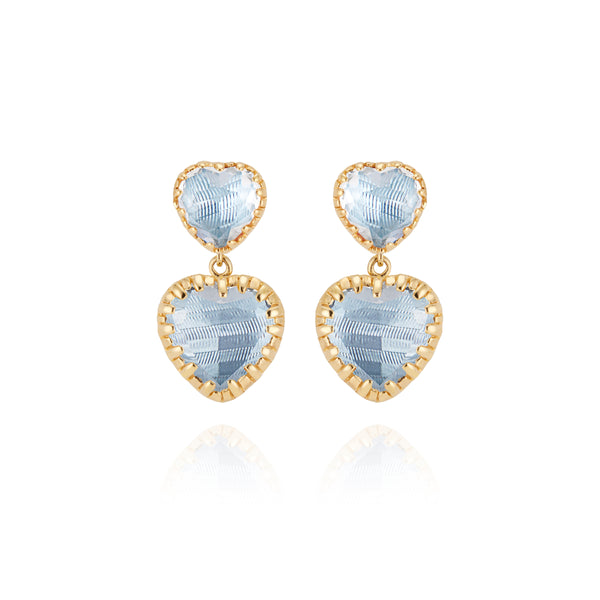 Larkspur & Hawk Valentina 2-Drop Earrings (Black Rhodium Wash)