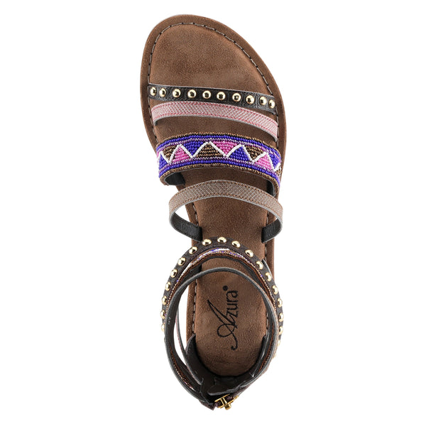 L'artiste By Spring Step AZURA BELALIA-AZTEC CLOSED BACK SANDALS