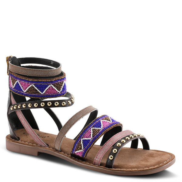 l'artiste by spring step AZURA BELALIA-AZTEC CLOSED BACK SANDALS