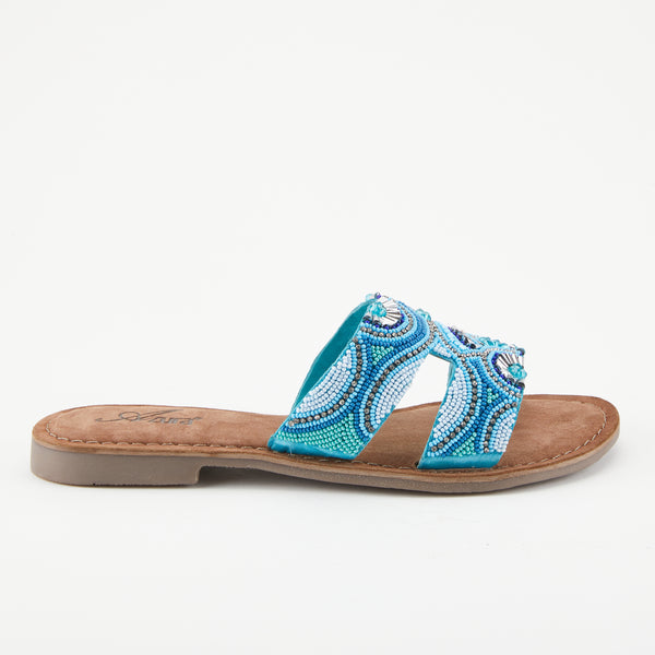 L'artiste By Spring Step AZURA GEORGYS SLIDE SANDALS