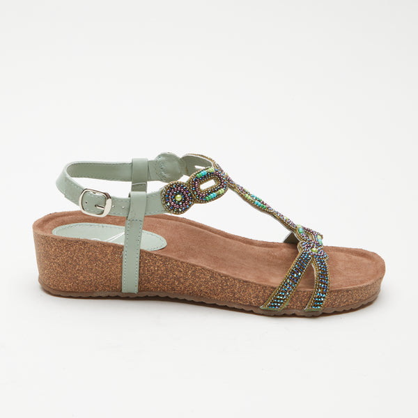 L'artiste By Spring Step AZURA STUNNIN T-STRAP SANDALS