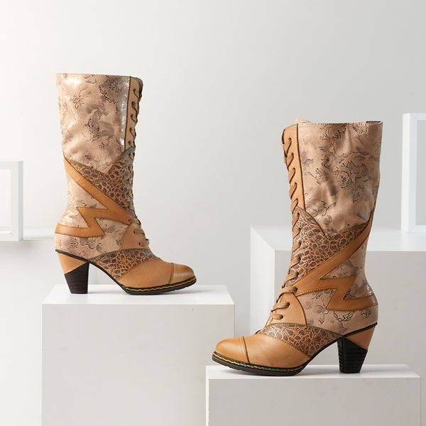 L'artiste By Spring Step L`ARTISTE MALAGIE-CROCO BOOTS