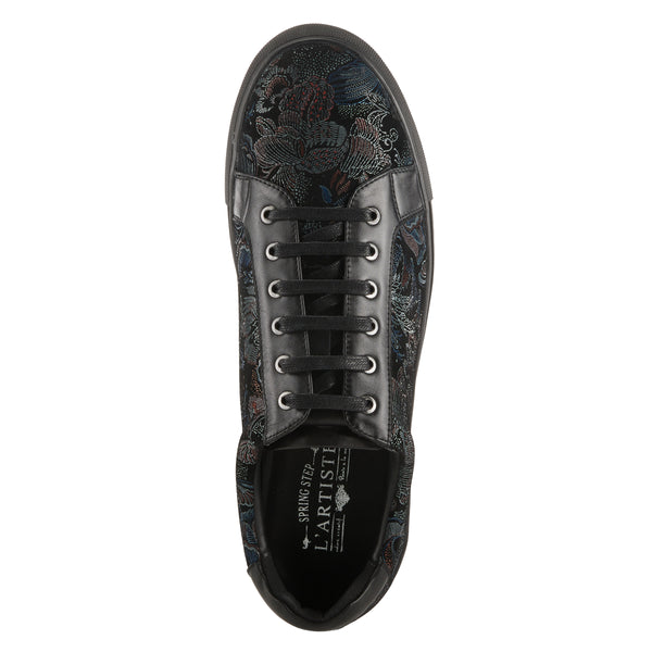 L'artiste By Spring Step L'ARTISTE MEN ANDER-FLORAL LACE-UP SNEAKER