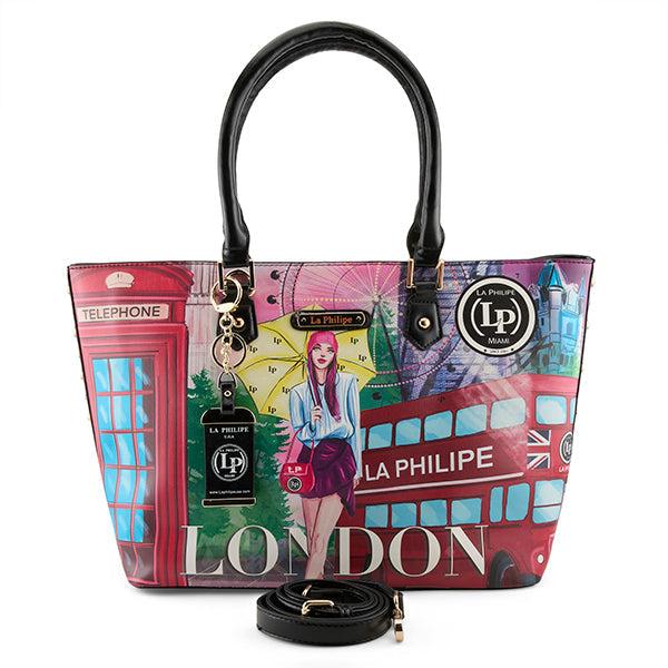 l'artiste by spring step LA PHILIPE LP1021-11 UMBRELLA IN LONDON HANDBAG-TOTE