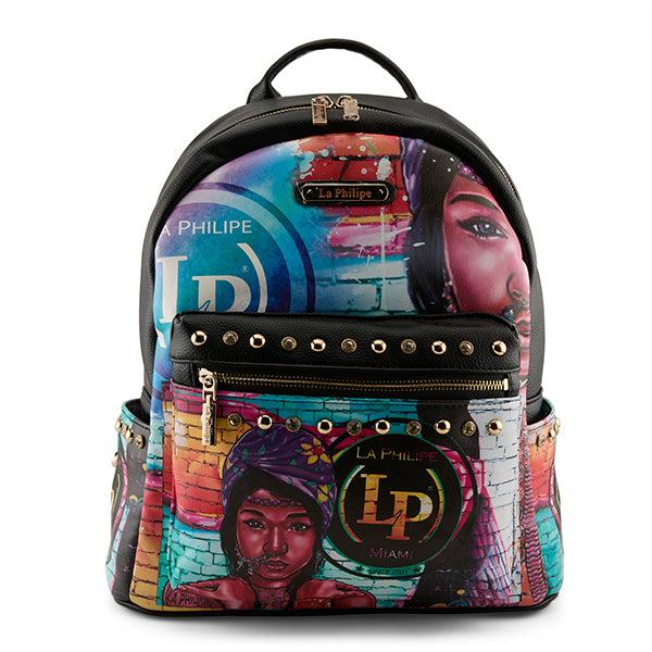 l'artiste by spring step LA PHILIPE LP1024-2B THE WALL ART BACKPACK