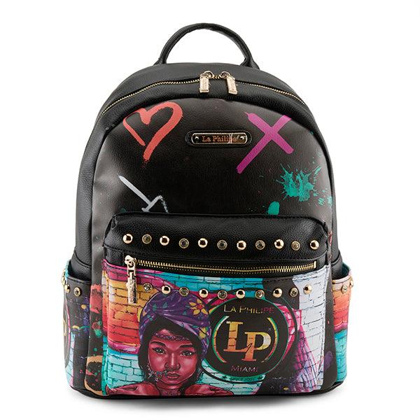l'artiste by spring step LA PHILIPE LP1024-2C THE WALL ART BACKPACK