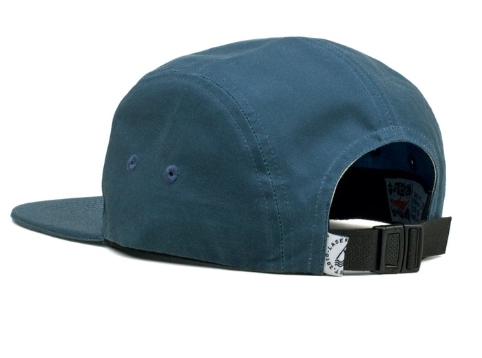 Laser Barcelona BARCELONETA WAXED COTTON 5 PANEL HAT PETROL