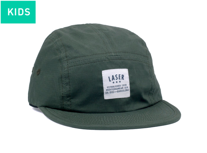 laser barcelona BORNE RIPSTOP FOREST PACKABLE 5 PANEL HAT KIDS