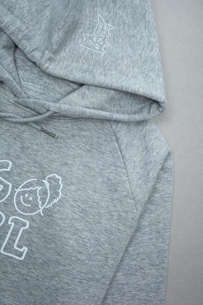 Laser Barcelona DOLORES X LASER BIG GIRL WMNS HOODIE GREY