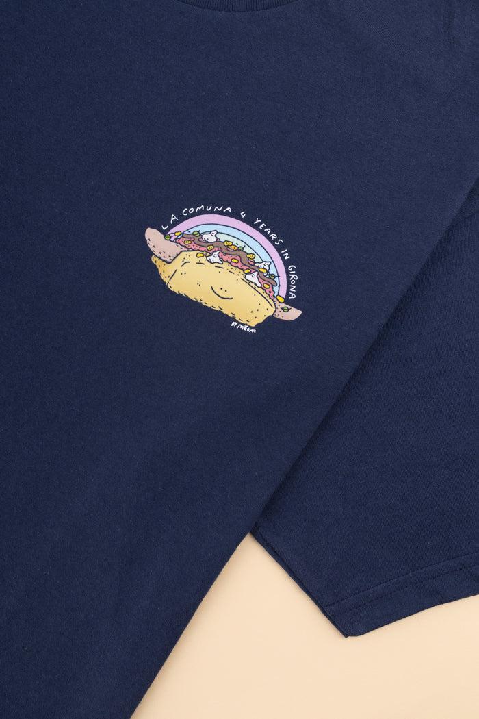 Laser Barcelona LA COMUNA BY LASER TEE / HAPPY DOG NAVY TEE