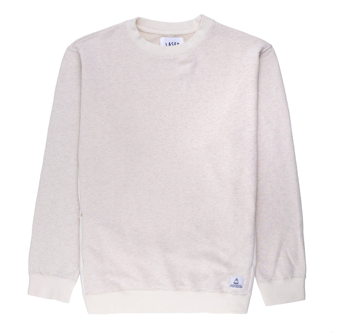 laser barcelona BORNE CREWNECK HEATHER OAT