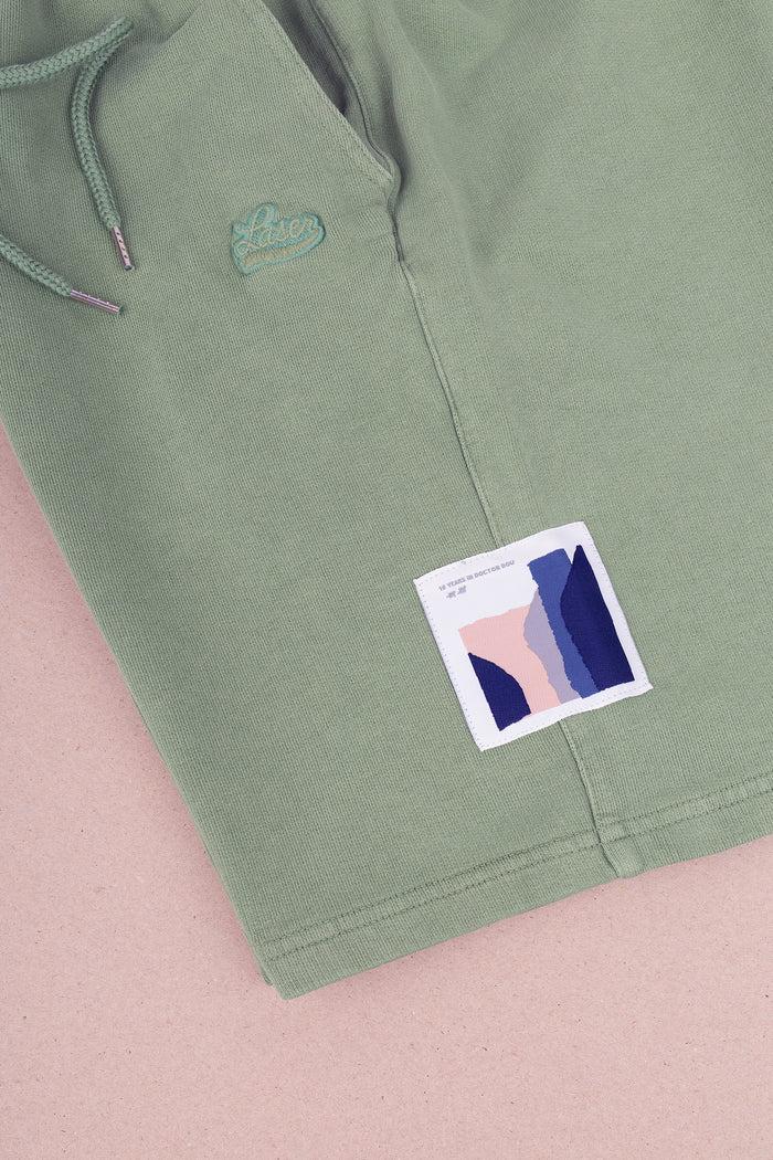 Laser Barcelona BORNE FLEECE SHORTS AGED BASIL