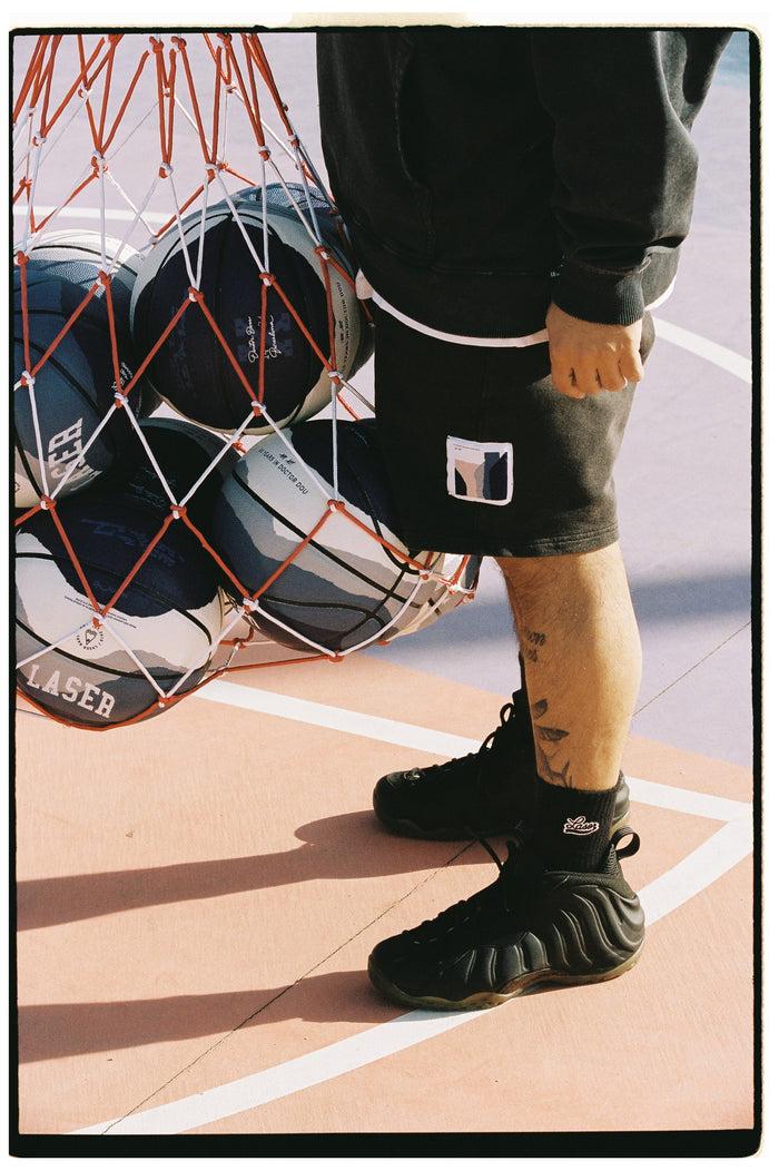 Laser Barcelona BORNE FLEECE SHORTS FADED BLACK