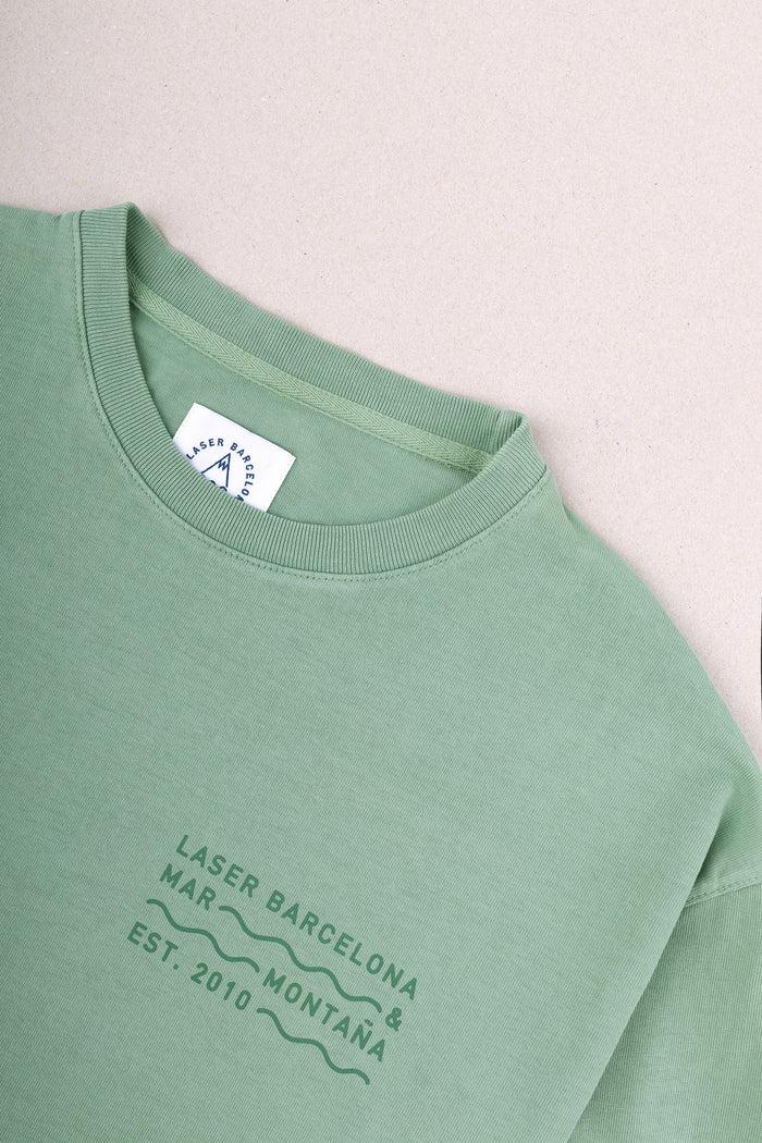 Laser Barcelona BORNE LONGSLEEVE TEE AGED BASIL